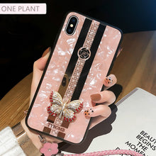 Load image into Gallery viewer, Luxury Creative Mirror Fashion 3D Inlaid butterfly Phone Case For iPhone X XR XS MAX 11 Pro Max Cover For iPhone 7 8 6 Plus Case
