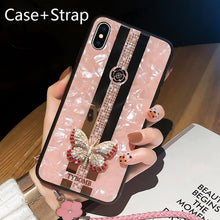 Load image into Gallery viewer, Luxury Creative Mirror Fashion 3D Inlaid butterfly Phone Case For iPhone X XR XS MAX 11 Pro Max Cover For iPhone 7 8 6 Plus Case