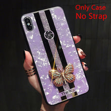 Load image into Gallery viewer, Luxury Creative Mirror Fashion 3D Inlaid butterfly Phone Case For iPhone X XR XS MAX 11 Pro Max Cover For iPhone 7 8 6 Plus Case