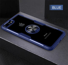 Load image into Gallery viewer, Luxury Shockproof Soft Holder Case On The For iphone X XR XS Max Full Cover For iphone 6 6s 7 8 PLus Magnetic Ring Bracket Case
