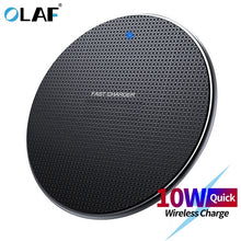 Load image into Gallery viewer, Olaf 18W Qi Wireless Charger Receiver for iPhone Xs Max X 8 Plus Fast Charging Pad for Samsung Note 9 S10 Plus chargeur sans fil
