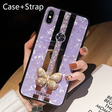 Load image into Gallery viewer, Luxury Creative Mirror Fashion 3D Inlaid butterfly Phone Case For iPhone X XR XS MAX 11 Pro Max Cover For iPhone 7 8 6 Plus Case
