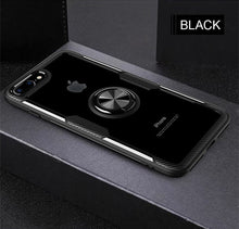 Load image into Gallery viewer, Luxury Shockproof Soft Holder Case On The For iphone X XR XS Max Full Cover For iphone 6 6s 7 8 PLus Magnetic Ring Bracket Case
